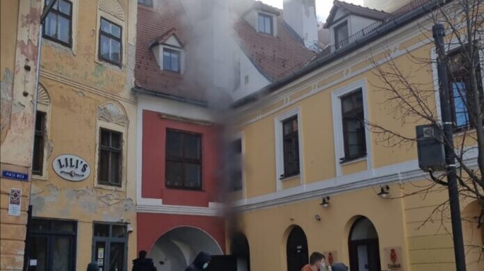 incendiu centru