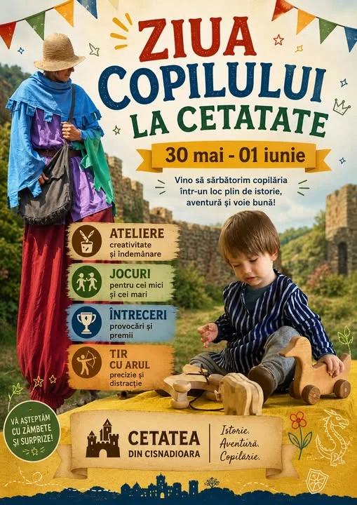 Aventură Medievală de Ziua Copilului la Cetatea Cisnădioara