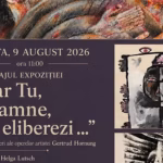 Expoziție dedicată artistei Gertrud Hornung la Biserica Fortificată din Agnita, vernisajul evenimentului.