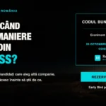 Banner principal pentru evenimentul de lansare Codul Bunelor Afaceri la Sibiu