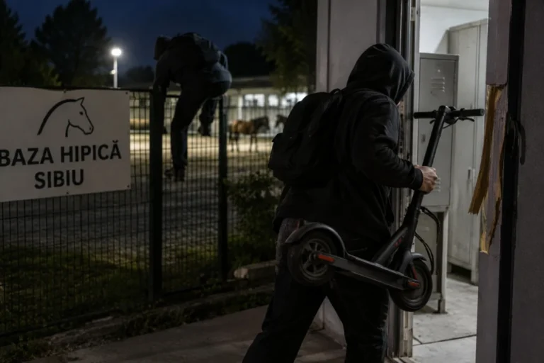Trotinetă furată de la Baza Hipică din Sibiu și vândută pentru droguri. Trei bărbați condamnați, unul ajunge la închisoare